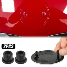 자동차 후드 로고 트렁크 엠블럼 그로밋 거치대 클립 BMW 3 5 7 51141807495, 02 black-2pcs
