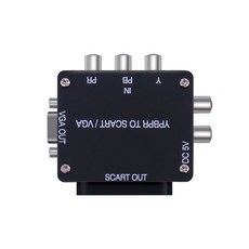 YPBPR SCART VGA YUV RGBS RGBHV 크로매틱 부품 신호 RGB, 01 Black, Black