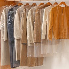 반투명 옷커버 세탁소 옷비닐 패딩 코트 옷장 보관 덮개 비닐, 1개입, 1개