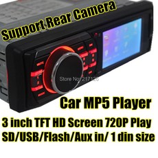 자동차 오디오 라디오 FM 터너 12V MP5 MP4 플레이어 3 TFT 스크린 비디오 USB SD 카드 302C 지원 후방 카메라 원격 제어 포함