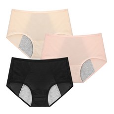 포에브리바디 인견 위생팬티 3매세트 여름 여자 생리 샘방지