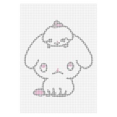 미리사몰 칼라 스킬 도안 캐릭터 스킬판 스킬자수 래치훅 diy 공예 방석 만들기 재료, 스킬자수판(세로형):부루부루