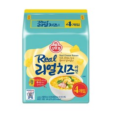 오뚜기 리얼치즈라면 묶음 135g 4개