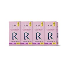 Rael 유기농 순면 탐폰, 레귤러, 12개입, 4개