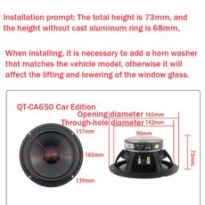 AOSIBAO 자동차 우퍼 스피커 4옴 트 알루미늄 대야 가정용 책장 베이스 라우드 40W 6.5, 1PCS 4 Ohm, 1개, 1) 1PCS 4 Ohm - 6.5-스피커