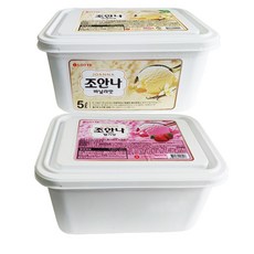 조안나 5리터 2개, 바닐라 1개 딸기 1개, 1개, 5l