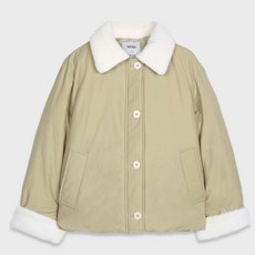 미쏘 여성용 덤블카라 숏 패딩