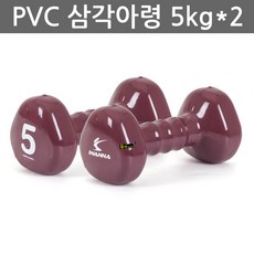 우야몰 아이워너 PCV 삼각 아령 2개 1조 0.5kg 1kg 1.5kg 2kg 3kg 4kg 5kg 헬스 다이어트 피트니스 요가 웨이트 칼라, 5kg