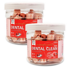 강아지양치껌 덴티스츄 덴탈클린 300g, 딸기맛, 2개