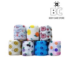 BC 실속 코반 자가점착밴드 손가락 붕대 강아지 신발 2인치세트, 5CM(2인치)알록달록7개세트, 혼합색상