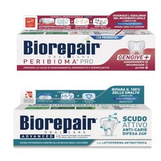 Biorepair 세트 2 고급 치약 2.5 fl.oz 75ml 튜브, 1개