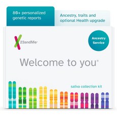 23andMe Ancestry + Traits 서비스 : 1500 개 이상의 지역 가계도 DNA 관련 파인더 및 특성 보고서를