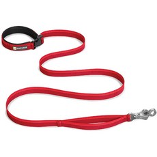 Visit the RUFFWEAR Store 패딩 손잡이와 RUFFWEAR 플랫 아웃 개 가죽 끈 조절 리드, Red Currant