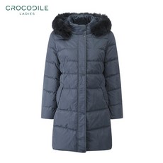 크로커다일레이디 폭스퍼 탈부착 중기장 후드 패딩 덕 다운 CLAWDW105