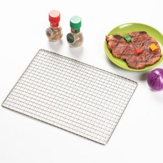 둘픽 석쇠 바베큐 화로 35X26cm 격자형 캠핑 그릴, 3개