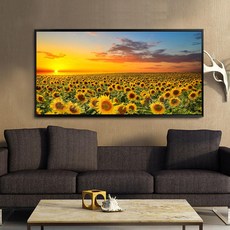 Qita 5D 해바라기보석십자수 큐빅아트 Diy키트 비즈공예, 120*65CM개