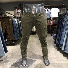 [BUCKAROO JEANS] [버커루] 남성 업3 예쁜 워싱 디테일 카고 바지