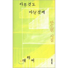 아무것도 아닌 것에 대하여:안도현 시집, 문학동네, 안도현