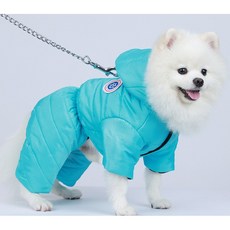 우기펫 강아지 패딩자켓 강아지옷, 1개, 블루
