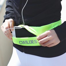 CWilkes 런닝벨트 지퍼타입, 블랙