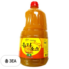 이엔푸드 유자 소스 드레싱, 3개, 1.8L