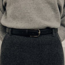 LOOKAST 룩캐스트11/13 예약배송 블랙 헤리 와이드 레더 벨트 / BLACK HERY WIDE LEATHER BELT 171103