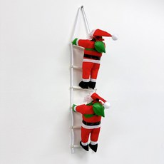 [해피인어스] 사다리타는 산타할아버지 크리스마스 장식, 02 사다리타는 산타클로스 2단 60cm, 1개