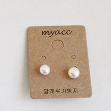 마마카사르천연원석블루그레이귀걸이