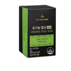 뉴트리코어 WCS 유기농 엽산 800, 60정, 2개