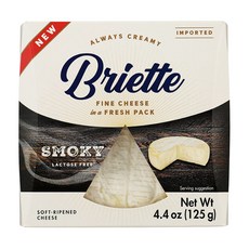브리에뜨 냉장 스모크향 치즈, 3개, 125g