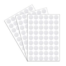 피스자국 가림 가구흠집 DIY 원형 스티커, 백색무지(10391), 3세트
