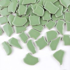 다각형 공예 DIY 인치 62 5OZ 모자이크 재료 불규칙 65 타일 5CM 10 길이 300G 세라믹 도자기, 300g 10.5oz, Light Green, 1개