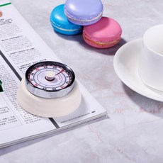 부산금정상점 알람타이머 독일 독창적 주방 키친 기계 기록지 일깨워 주다 쓰러지다 스톱워치 파이가 타임 관리 알람시계, 로션 화이트