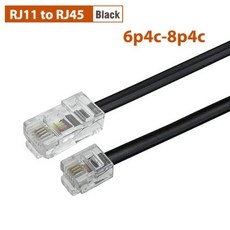 [PC나라]COMNEN 전화 데이터 케이블 수-수 모듈식 코드 핸드셋 음성 익스텐션 RJ9 RJ11-RJ45 4P4C 8P4C, [01] 0.2m, 1) 0.2m  RJ11 to RJ45 - rj45torj11