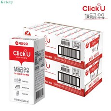 서울우유 클릭유 1A등급 우유 180mlx48개, 200ml