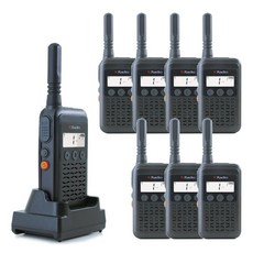 생활무전기 XF-10 국산무전기 8대 충전거치대세트 포함 신형 초소형 생활무선국 매장관리 병원 미용실 의사소통용