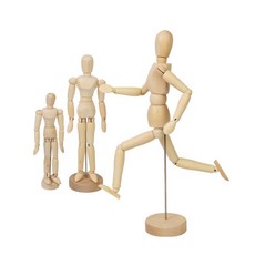 이디오 원목 구체 관절인형 우드 인체모형 구체관절인형, 20.5cm, 1개