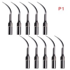 10 pcs 치과 초음파 피에조 스케일러 perio 팁 p1 적합 ems/딱따구리 핸드 피스, 한개옵션0
