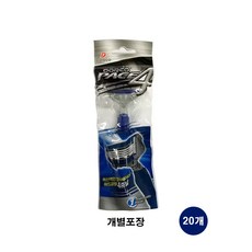 도루코 페이스4 4중날 면도기, 20개입, 1개