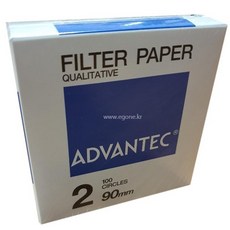 ADVANTEC 정성여과지 NO2 90mm TOYO 필터페이퍼 거름종이