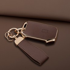 HAKO 소프트 가죽 TPU 키케이스+키홀더 (기아호환 5버튼 7버튼), K-05, 브라운 K-05, 브라운