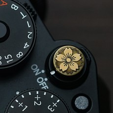 벚꽃 카메라 셔터 소프트버튼 소프트 셔터 릴리즈 버튼 소니 A6300 ZVE1A6700 A6400 A7M4 캐논 R7니콘Z9후지X100VI 카메라용, 구리 합금 카메라 셔터 버튼 나사 디자인6, 1개