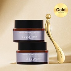 [KT알파쇼핑]르셀리끄 슈프림 데콜테&넥크림 기본구성 (크림 50ml*2 + 골드 마사지기)