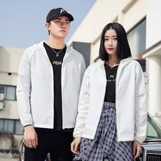 Baby 무지 후드 바람막이