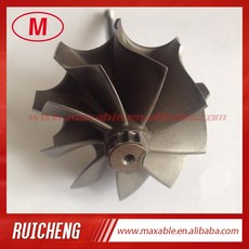 TD04HL 4565X52mm 9 블레이드 터보차저 터빈축/터보 휠/터보축축 인코더 터빈축, 없음