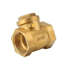 암나사 황동 비 복귀 스윙 체크 밸브 232PSI 물 역류 방지 DN32 DN40 DN50 옵션|밸브|, 1개, 단일