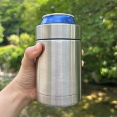 또고르 스테인리스 맥주 소주 음료 보냉 캔쿨러 아이싱기 홀더, 355ml, 1개
