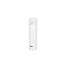 써모스 THERMOS 진공 단열 휴대폰 머그 JNI403 원터치 오픈 타입 0.4L 매트 화이트, 1개