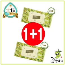 더페이스샵 허브데이 클렌징 티슈 70매 1+1/메이크업, 2개