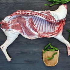 [행복미트] 호주산 염소고기 암컷염소 반마리 식당 납품 대용량 7kg내외 수육 전골 염소탕 불고기용, 7kg, 1개